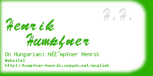 henrik humpfner business card